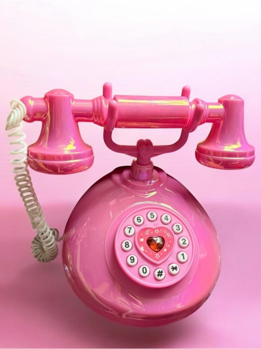 Princess~Girl’s Toy Telephone~Pink ~Battery Operated~Vintage Inspired~Works Good